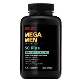 GNC Mega Men¬Æ 50-Plus One Daily Multivitamin Value Size, 150 Tablets, Vitamin and Minerals for Males 50 and over