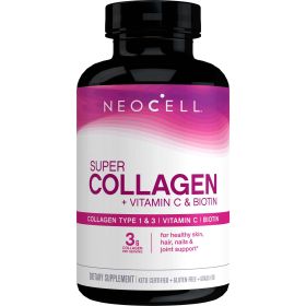 NeoCell Collagen Tablets With Vitamin C and Biotin, 180 Count