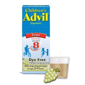Advil Children's Pain and Headache Reliever Ibuprofen Dye Free Liquid;  100 mg;  4 fl oz