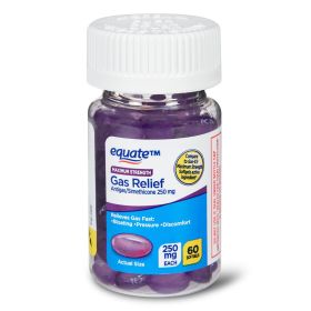 Equate Maximum Strength Gas Relief Softgels;  250 mg;  60 Count