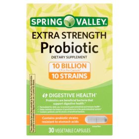 Spring Valley Extra-Strength Probiotic Vegetable Capsules;  30 Count