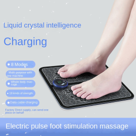Foot Massager Mat -Foot Massager Pad for Pain Plantar Relief, Muscle Relaxation, Foldable Legs & Feet Massager Pad with 8 Modes, 19 Levels