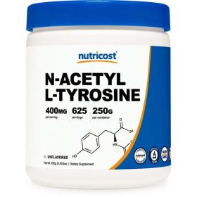 Nutricost N-Acetyl L-Tyrosine (NALT) Powder 250 Grams, Unflavored Supplement