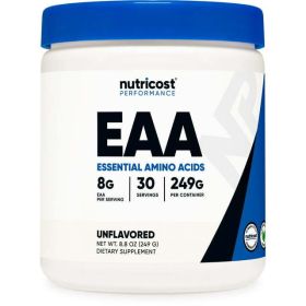 Nutricost EAA Powder 30 Servings (Unflavored) - Essential Amino Acids Supplement