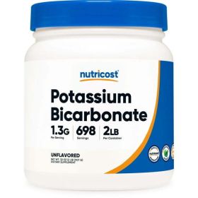 Nutricost Potassium Bicarbonate (2 LB) - 1.3G Per Serving, Gluten Free Supplement