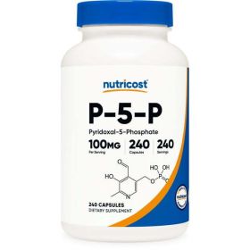 Nutricost P5P Vitamin B6 Supplement 100mg, 240 Capsules - Non-GMO, Gluten Free