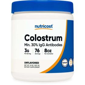 Nutricost Colostrum Powder 8 oz, 76 Servings - Non-GMO Supplement