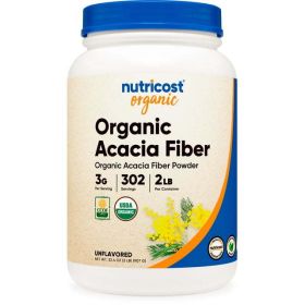 Nutricost Organic Acacia Fiber Powder Supplement (2 LB) - Non-GMO, Gluten Free