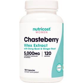 Nutricost Chasteberry Supplement for Women 120 Capsules, 5000mg Chasteberry Equivalent Per Serving