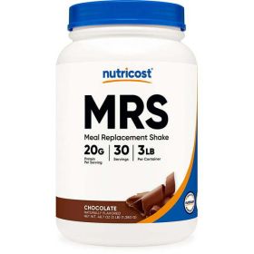 Nutricost Meal Replacement Shake Powder (Chocolate), 30 Servings - Protein, Non-GMO, Gluten Free
