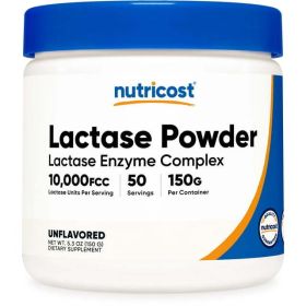 Nutricost Lactase Powder 150G - Lactase Enzyme Complex Supplement- Non GMO, Gluten Free