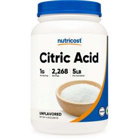Nutricost Citric Acid Powder (5LB) - Non-GMO, Gluten Free Supplement