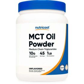 Nutricost MCT Oil Powder 1LB (16oz) - (Medium Chain Triglyceride) Supplement