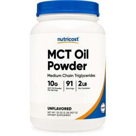 Nutricost MCT Oil Powder 2LBS (32oz) - Zero Net Carbs Supplement