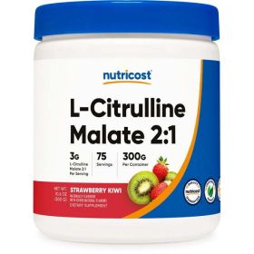Nutricost L-Citrulline Malate Powder 2:1 Supplement, 300 Grams (Strawberry Kiwi)
