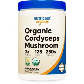Nutricost Organic Cordyceps Mushroom Powder 250 Grams