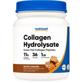 Nutricost Grass-Fed Collagen Powder 1LB (454 G) (Salted Caramel) - Non-GMO Supplement