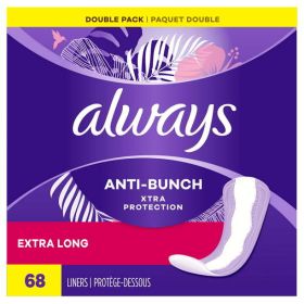 Always Xtra Protection Liners Extra Long 68 Ct