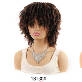 African Wigs With Small Curly Hair Headgear Non-multicolor 6-inch (Option: 1BT30)