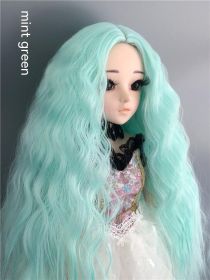 Small Cloth Salon Doll Wigs (Option: Mint Green-6points)