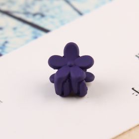 Flower mini hairpin (Color: Purple)
