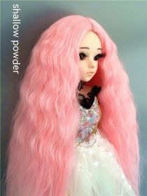 Small Cloth Salon Doll Wigs (Option: Light Pink-3points)
