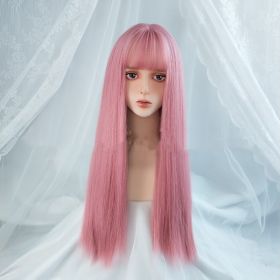 Princess Cherolita Mid-length Straight Lolita Wig (Option: Light pink)
