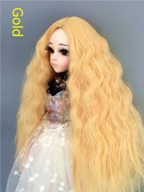 Small Cloth Salon Doll Wigs (Option: golden-Small 3 Points)