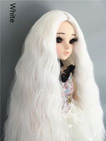 Small Cloth Salon Doll Wigs (Option: white-8 Points Big Head)