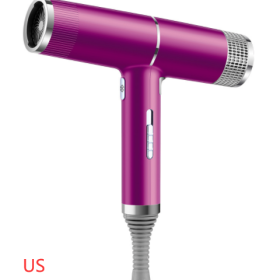 New Concept Hair Dryer Household Hair Dryer (Option: Purple-US-Color box)