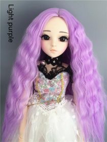Small Cloth Salon Doll Wigs (Option: Light Purple-6points)