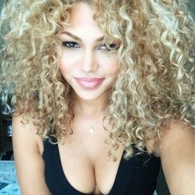 Women's Mixed Color Long African Long Curly Wig