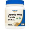 Nutricost Organic Whey Protein Powder (Unflavored) 1LB - Non-GMO