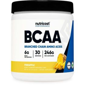 Nutricost BCAA Powder - 2:1:1, (Pineapple) 30 Servings, Amino Acids Supplement