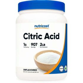Nutricost Citric Acid Powder (2LB) - Non-GMO, Gluten Free Supplement