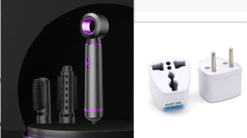 Multifunctional Household Dual Purpose Hair Dryer (Option: Greyish purple-EU)