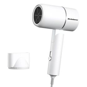 Hair Dryer Household High-power Negative Ion (Option: White folding-220V US)