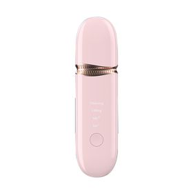 Ultrasonic Shovel Skin Electromechanical Cleaning Instrument Beauty Instrument Shovel Skin Knife Household Cleaning Instrument (Color: PINK)