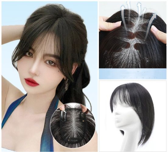 Women's Fashion Simple Net Eight Bangs Wig