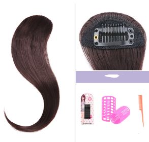 French invisible wig (Option: Dark Brown)
