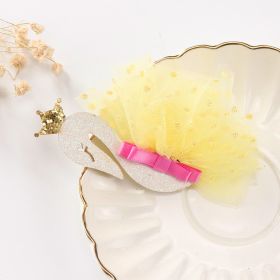 Hairpin diy handmade hairpin making material (Color: Yellow)