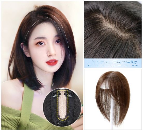 Women's Fashion Simple Net Eight Bangs Wig