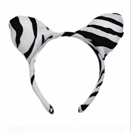 Performance Cartoon Animal Headband Plush Headdress (Option: Zebre)