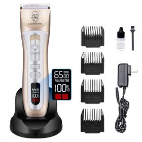 Rechargeable Electric Clippers For Pets Adults Babies And Children (Option: Gold-EU)