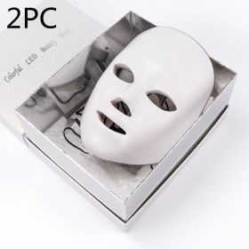 Beauty Instrument Beauty Skin Mask Instrument Seven-color Photon Rejuvenation (Option: With original packaging 2PC-EU)