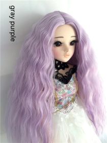 Small Cloth Salon Doll Wigs (Option: Gray Purple-6points)
