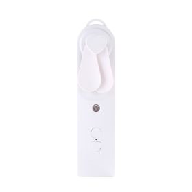 Handheld Mini Fan Moisturizing Spray Moisturizing Meter (Option: White-USB)