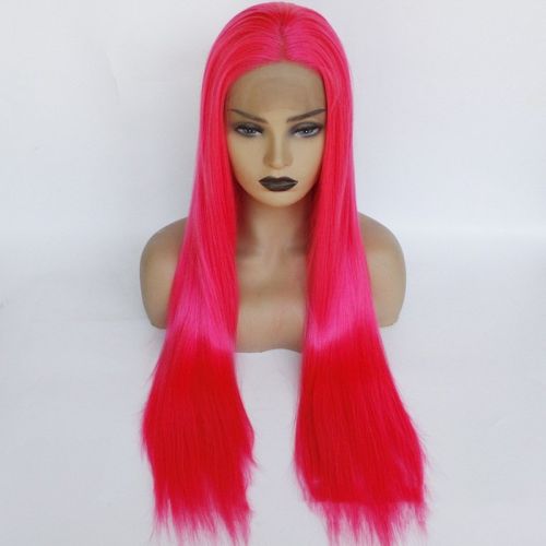 European And American Fashion Fluorescent Medium Long Straight Hair